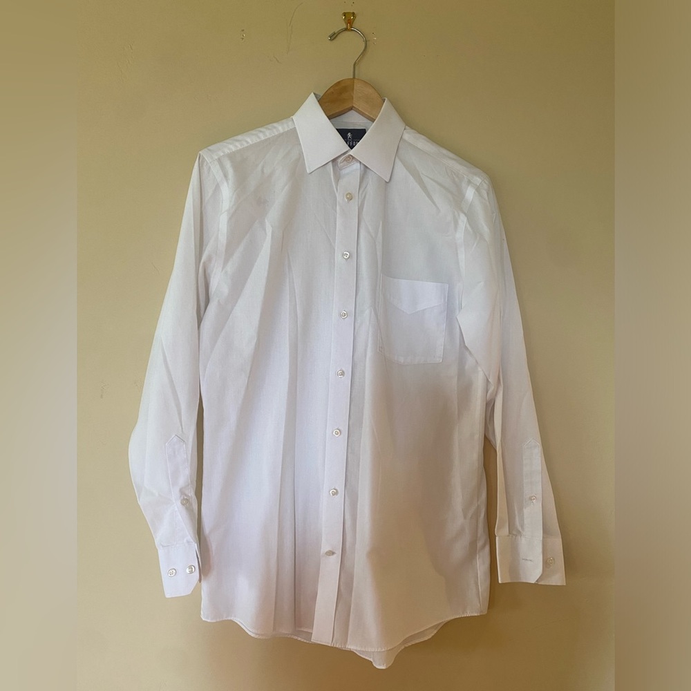 Stafford (Tailored Culture) White Button-Up Shirt